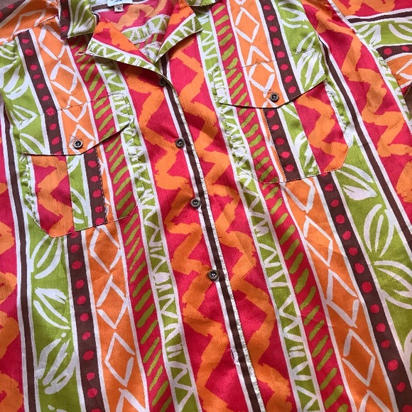 💼🎉HP🎉Vintage Leslie Fay Oversized Blouse - Picture 4 of 4